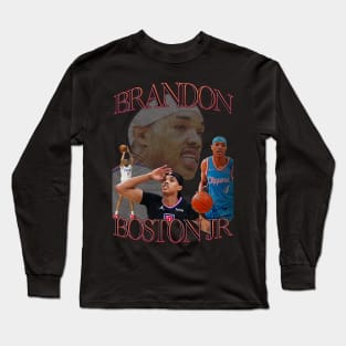 Brandon Boston Jr. Bootleg Graphic Tee | Vintage / Retro-Inspired Clippers BJ Boston T-Shirt Long Sleeve T-Shirt